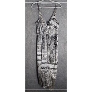 Zara Dress‎ L Slip Midi Satin Handkerchief Scarf Lightweight Asymmetric romantic